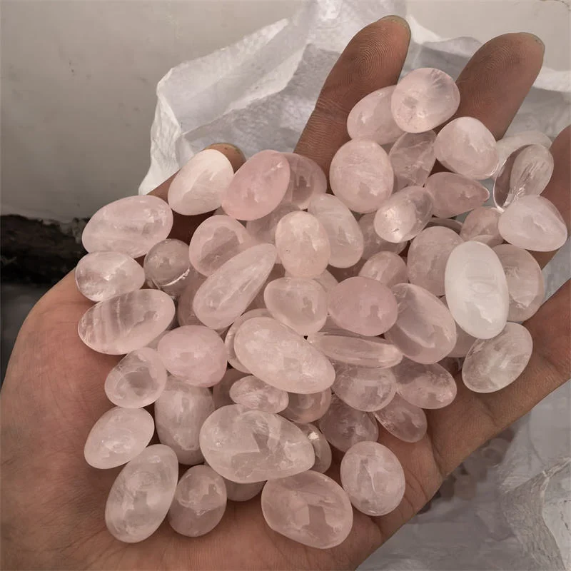 10-20mm Natürlicher Kristall Amethyst Rosenquarz Kies Unregelmäßig Poliert Reiki Heilstein Getrommelter Stein Aquarium Heimdekoration – Detail 3