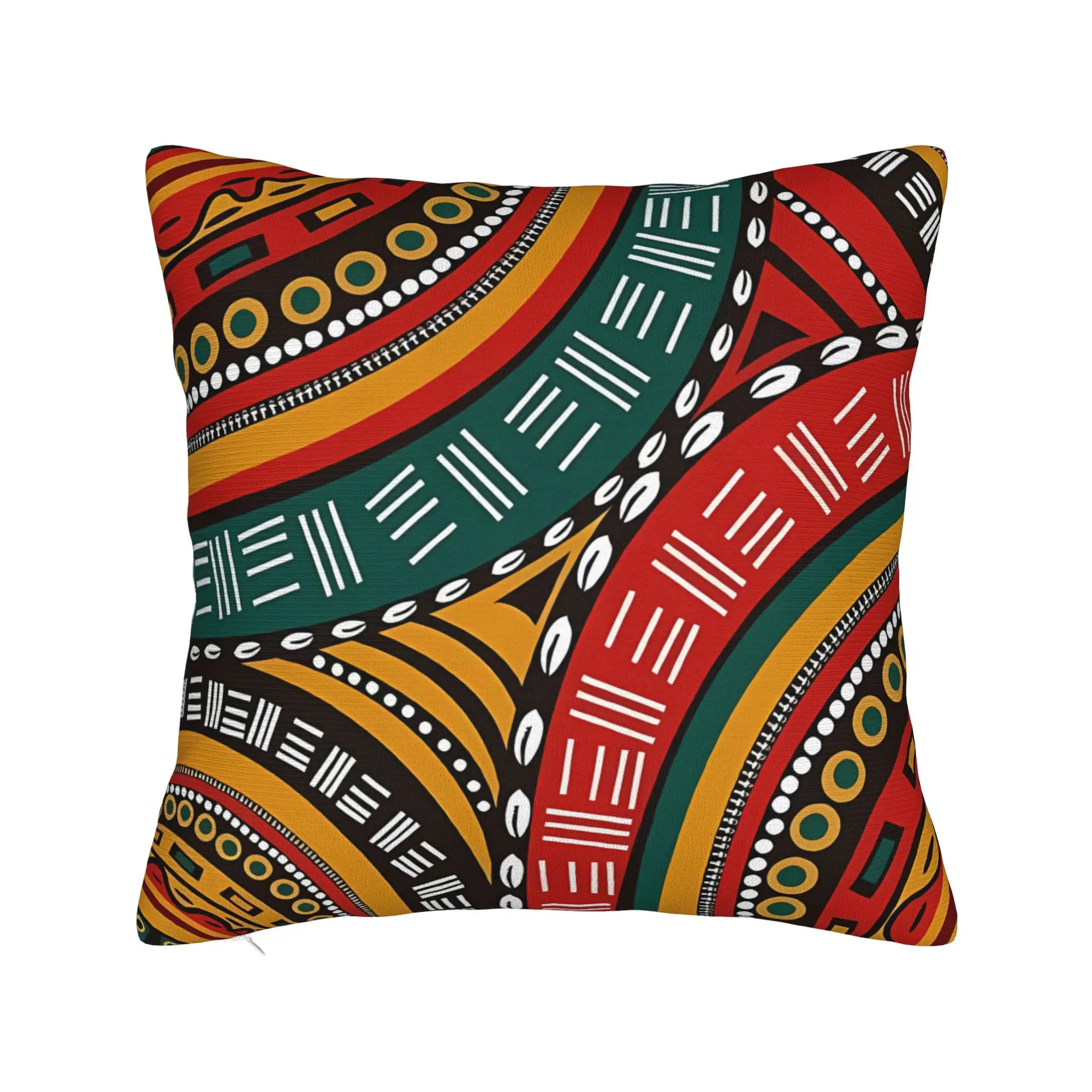 Pillow Cover African Tribal Geometric Art  Kawaii Pillow Case For Sofa Car Home Decor Pillowcases