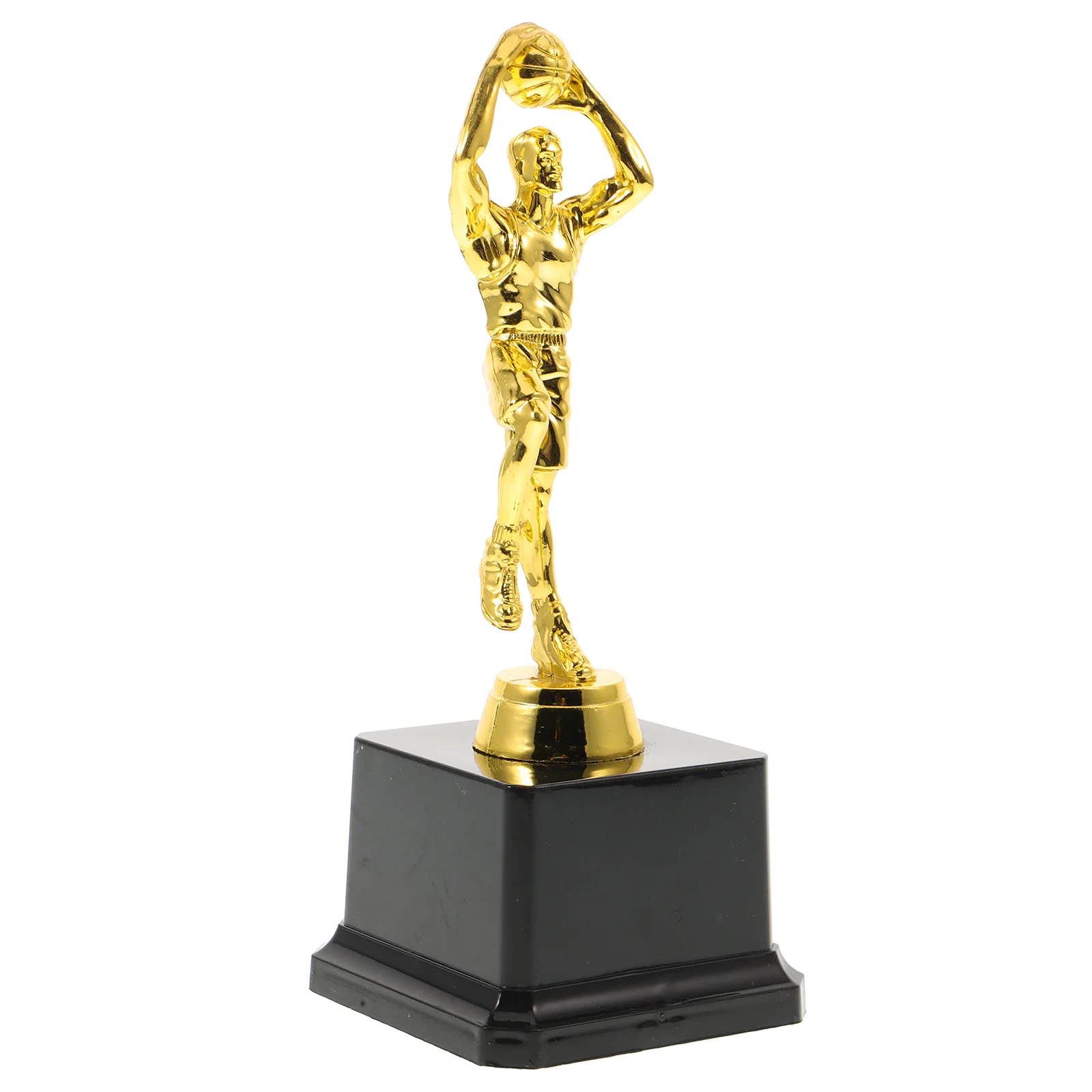 Basketball Trophies Plastic Basketball Figure Trophy Prime for Tournaments Competitions (Golden) basketball player trophy