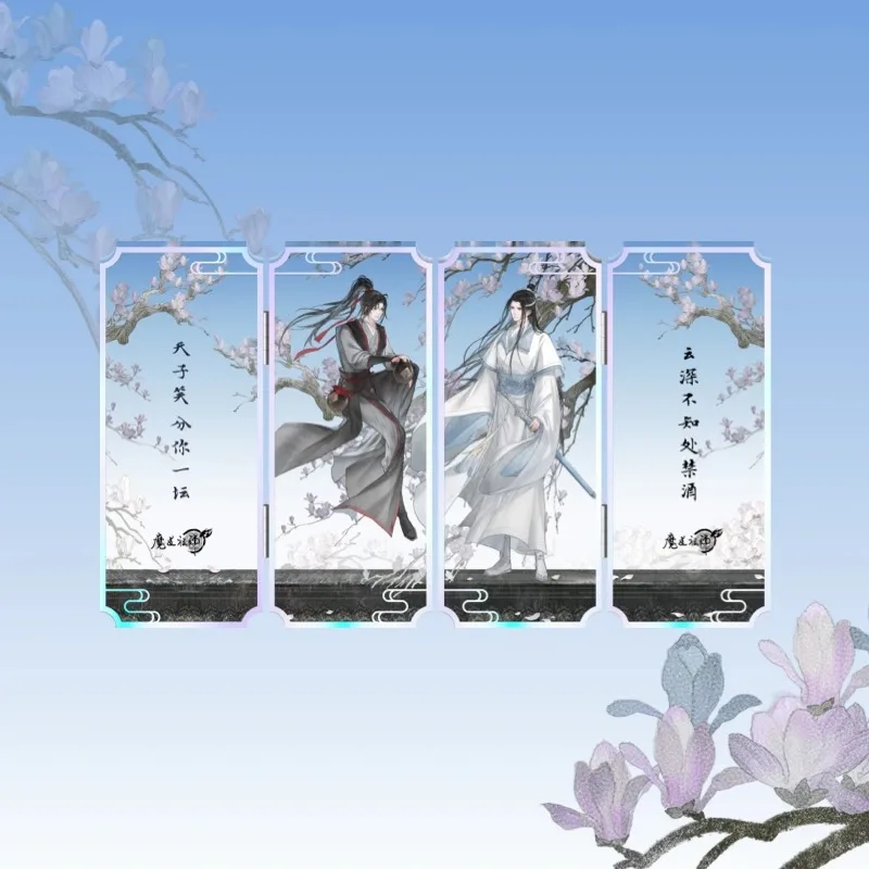 Anime Grandmaster of Demonic coltivazione Wei Wuxian Lan Wangji ufficiale Double Sided acrilico Standing Plate Laser Ticket Gifts