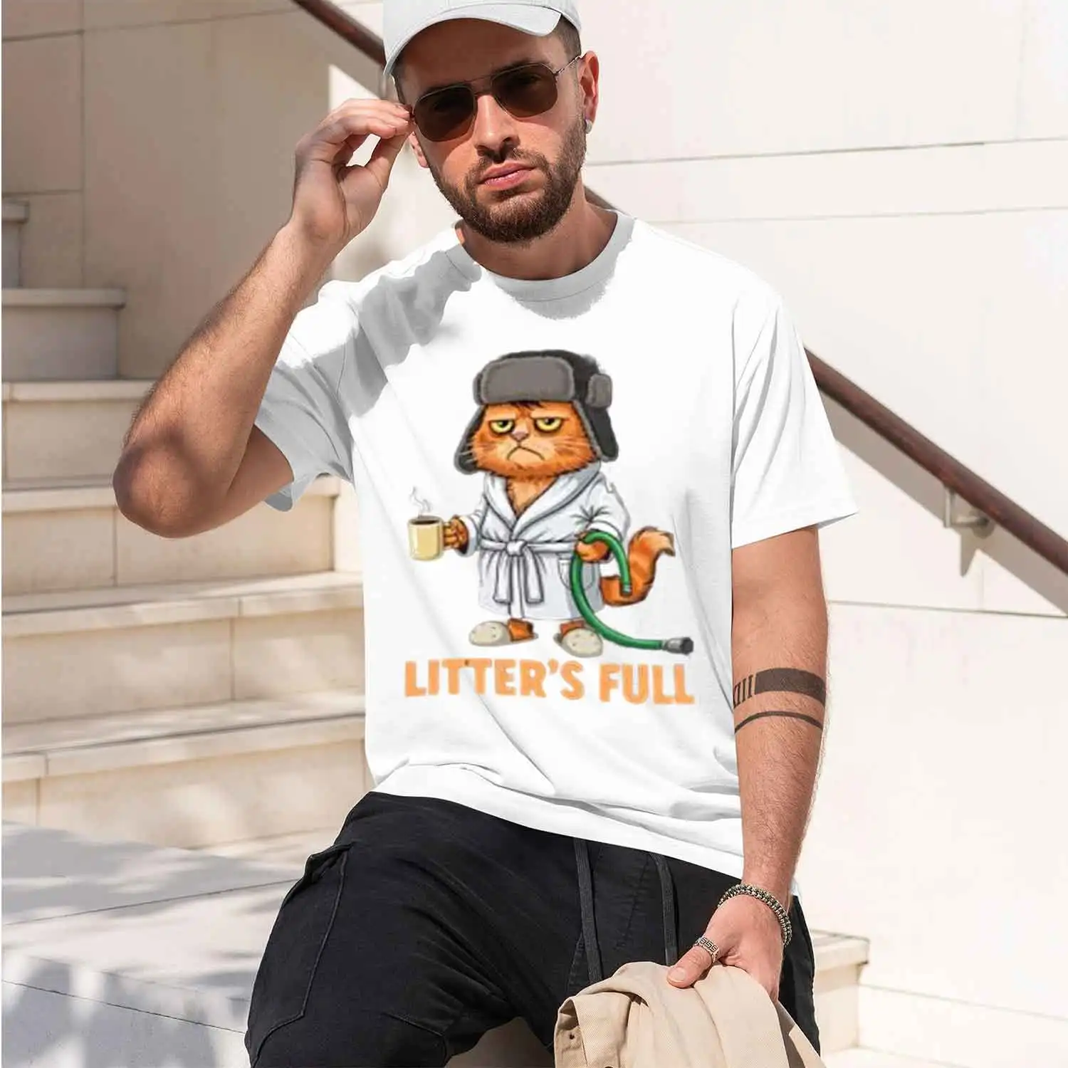 2026 New Model Litter’s Full Parody Pullover Hoo Y2K Humor Funny Christmas Shirt – “Litter’s Full” Cotton Hooded Sweatshirt Tops