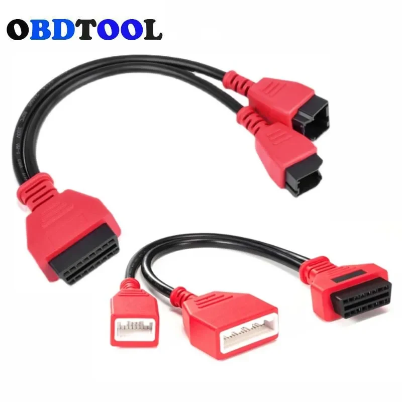 16+32 Pin Gateway Adapter for Nissan Sylphy 12+8 Connector for Chrysler OBD2 16PIN Ethernet Cable for BMW F Series Chassis Cars