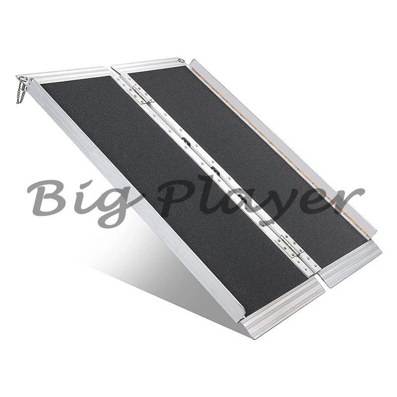 

Портативная складная рампа для инвалидной коляски, емкость 300 кг для автомобильных ступеней, лестниц, легкий доступ, прочное средство для мобильности