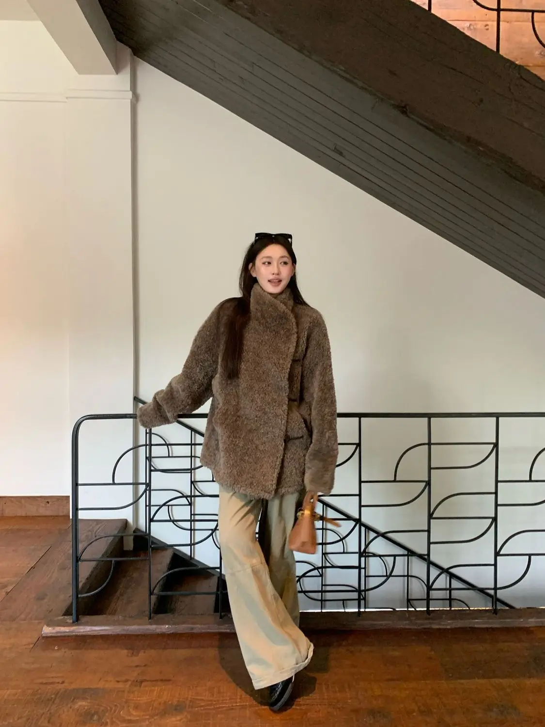 

Lamb Wool Jacket Windbreak Woman Hiking Thickened Multifunction Holiday Boho Blue Cargo Full Zipper Fancy Camping Waterproof Ins