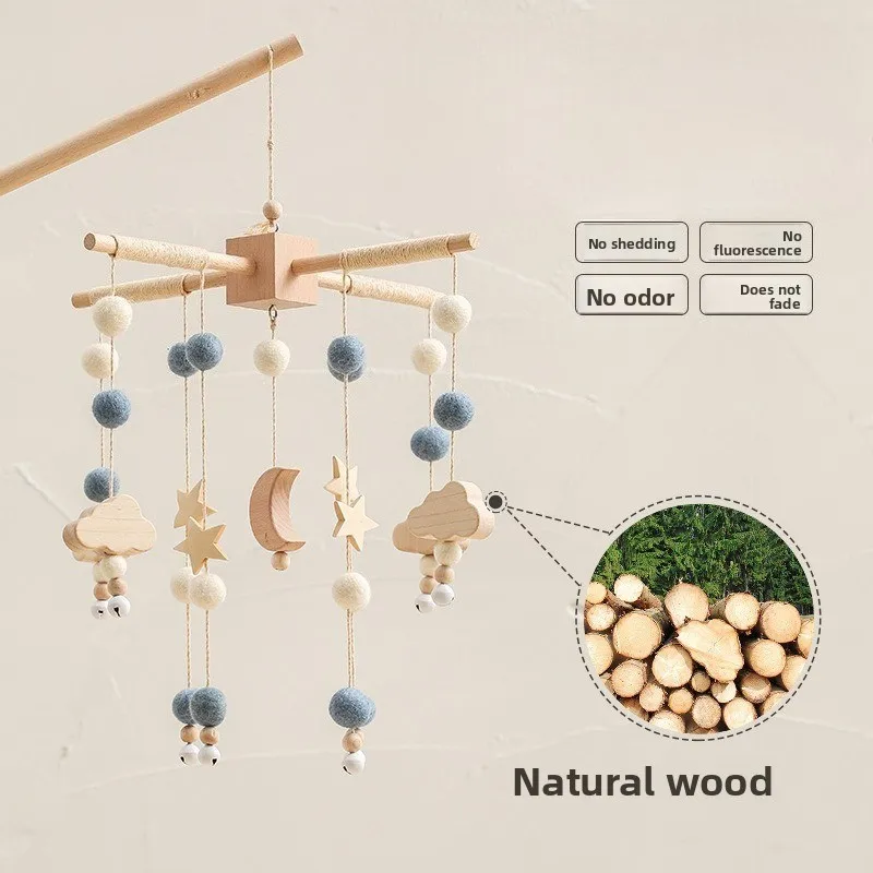 【Must Have】 Sonagli e cellulari per bambini, giocattoli educativi, set per neonati, palline in feltro con cielo stellato ​   mini decorazioni giocattoli unici cose per bambini