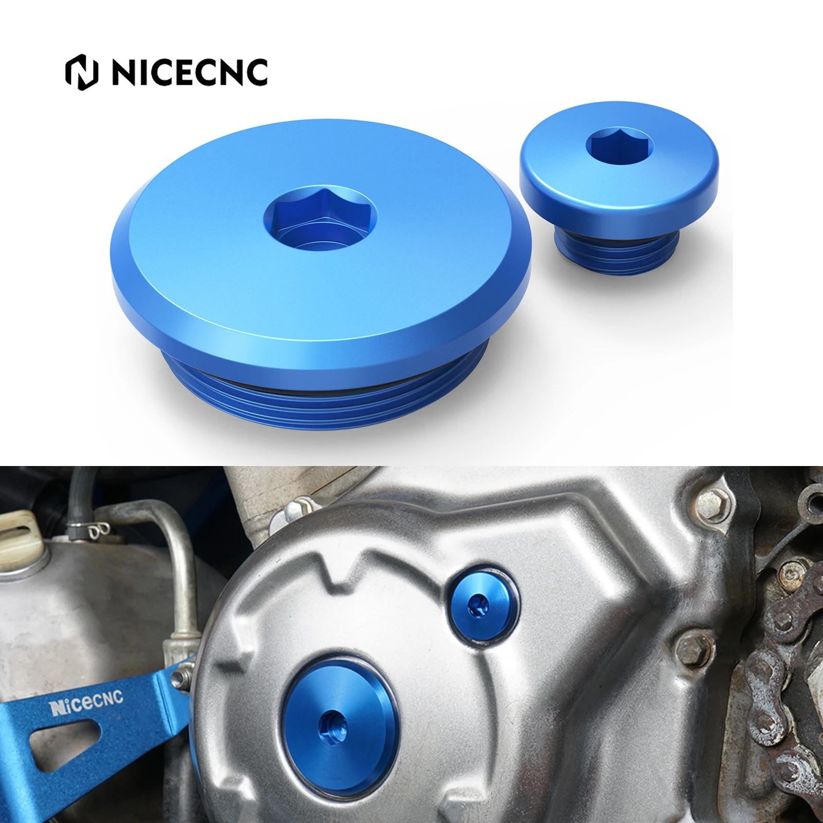 

For Yamaha YZ250F YZ450F 2014-2021 WR250F WR450F YZ250FX YZ450FX 2016-2021 Engine Timing Cover Cap Plug Scews YZF WRF 250 450