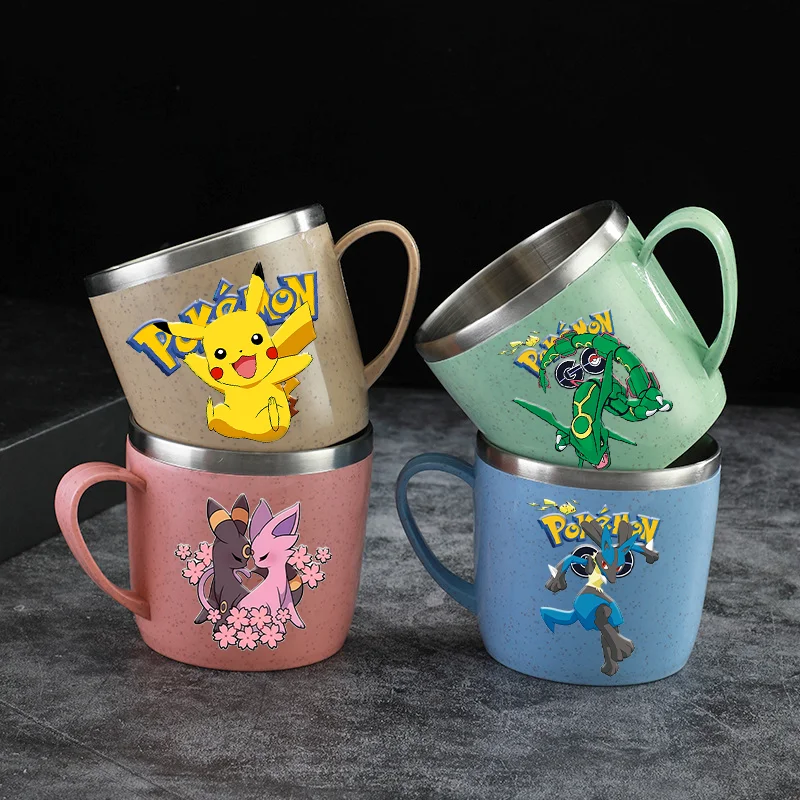 Двухслойные-чашки-из-нержавеющей-стали-с-защитой-от-ожогов-покемонов-пластиковая-ручка-кружка-для-кофе-молока-чашка-для-воды-стакан-для-домашнего-офиса