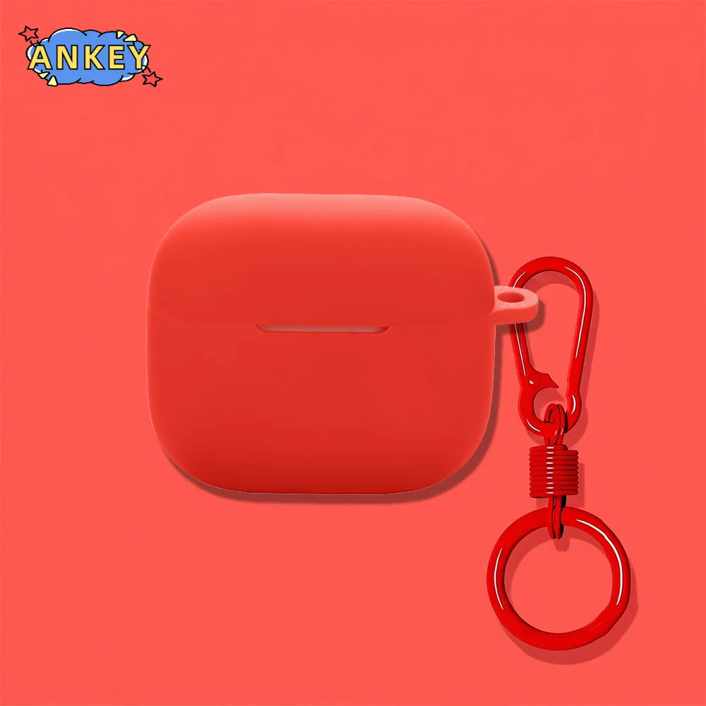 Compatible with Edifier EvoBuds Bluetooth Earphone Silicone Case for Edifier Lolli ANC Silicone Cases with Colorful Ring Pendant