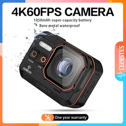 CERASTES Kamera akcji 4K60FPS z ekranem zdalnego sterowania Wodoodporna kamera sportowa Rejestrator jazdy Kamera sportowa Kask Action Cam