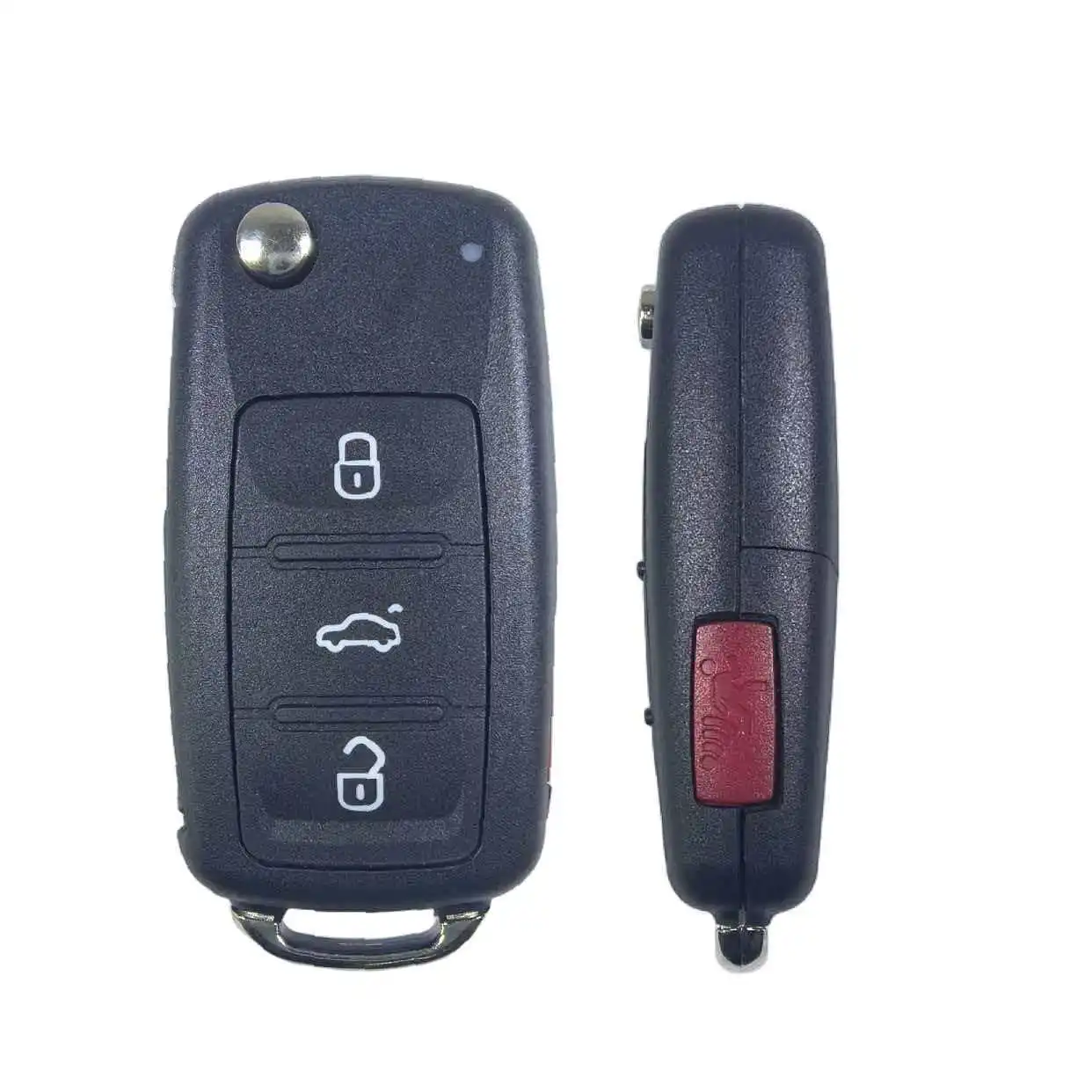 Jingxin 2/3/4-Tasten Autoschlüsselgehäuse für VW Beetle/Caddy/Eos/Golf/Jetta/Polo/Scirocco/Tiguan/Touran/UP Leere Autoschlüssel Fernbedienung Klappschlüssel – Detail 2