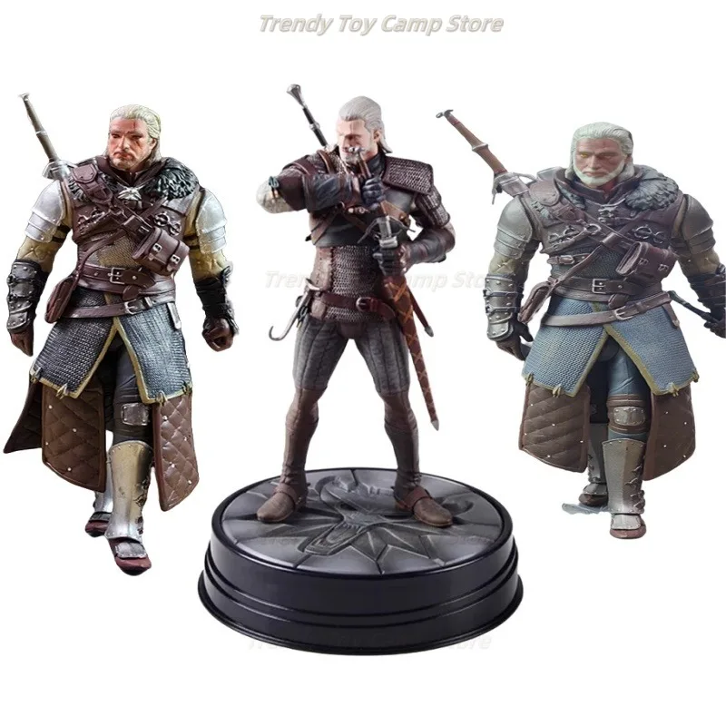 

【В наличии】 Игра «Волшебник 3 Wild Hunt» вокруг геральта, белого волка, модель гуманоидов, игрушки, украшения, подарочная коллекция