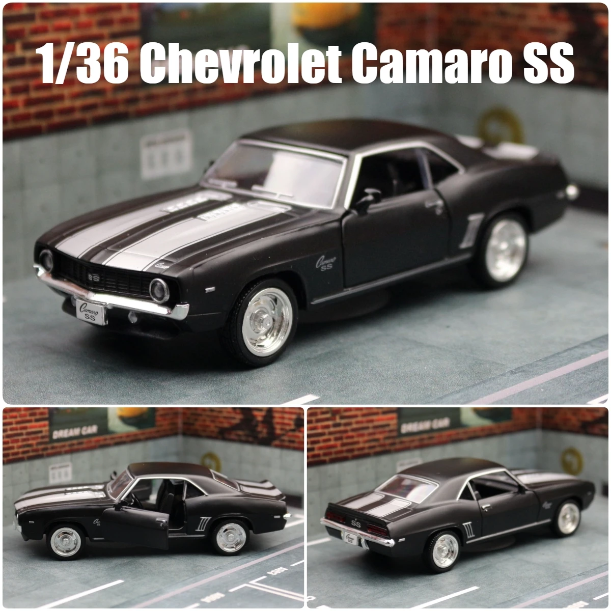 1/36 Chevrolet Camaro SS Vintage Toy Car Model For Children RMZ