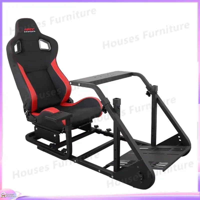 210 Racing Simulator Cockpit Chair PS4 Driving Game Seat Steering Wheel Stand Gaming Rig Ergonomic Bucket Seat for PC Xbox