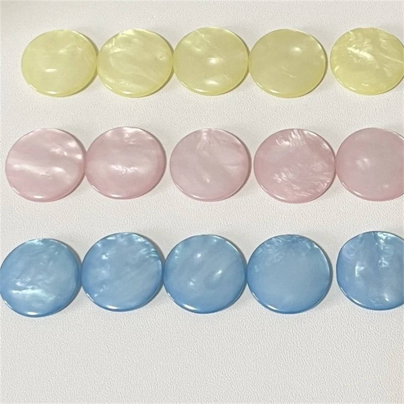 

Новинка, 100 шт./лот, 22 мм, цветной принт, геометрическая круглая форма, смоляные бусины, ювелирные изделия «сделай сам», аксессуары для волос, одежда