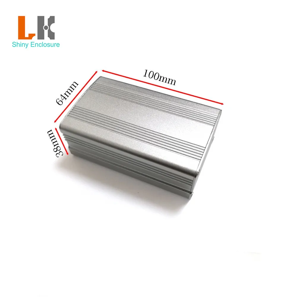 LK-ALB25 Diy Extruded Electronic Aluminum Pcb Enclosure Small Extruded Aluminum Enclosure 38x64x100mm