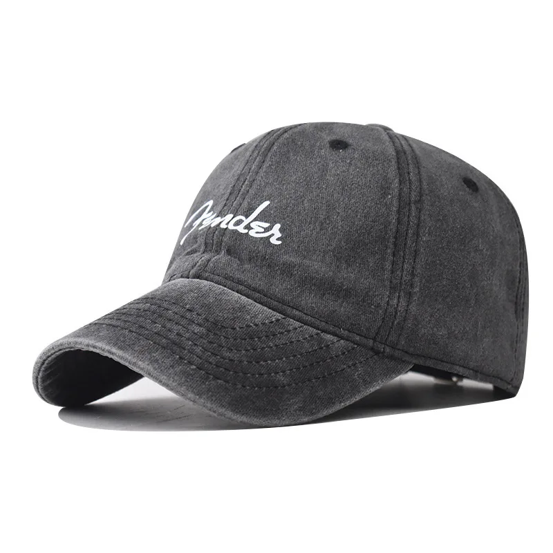 

New Cotton Washed Vintage English Letter Print Baseball Cartoon Animal Outdoor Personality Distressed Dad Hat