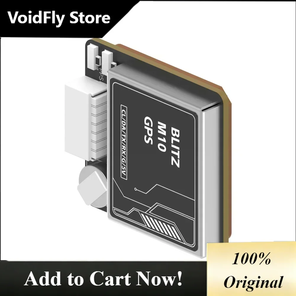 VoidFly iFlight 3.3~5.5V(5V Typical)BLITZ M10 GPS QMC5883L 5V for FPV Racing Drone Parts 4800-115200bps (115200bps Recommended)