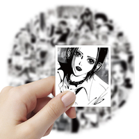 10/30/60PCS Black White NANA Anime Stickers Toy Cool Cartoon Graffiti Decal DIY Luggage Laptop Phone Japan Manga Sticker for Kid