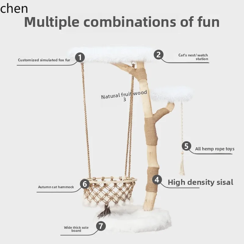 cat villa pure handmade solid wood large table supplies cat toy cloud