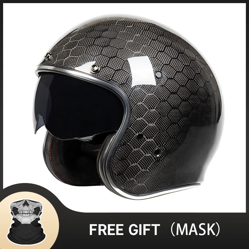 

New arrival 3k 12K Snake Carbon Fiber Full Face Helmets Motorcycle Light Weight ECE DOT Snell Approved Road Racing Helmets