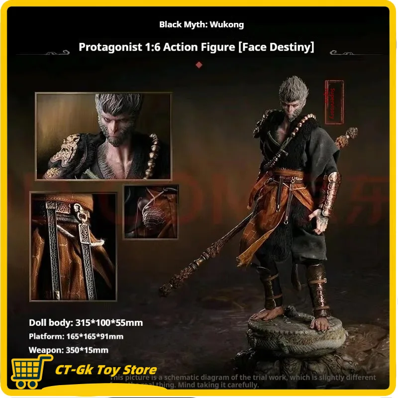 

Pre-Sell 1:16 Black Myth Wukong Action Figure Movable Joint Collection Ornament Gifts Game Character Model Desktop Decorate Toys