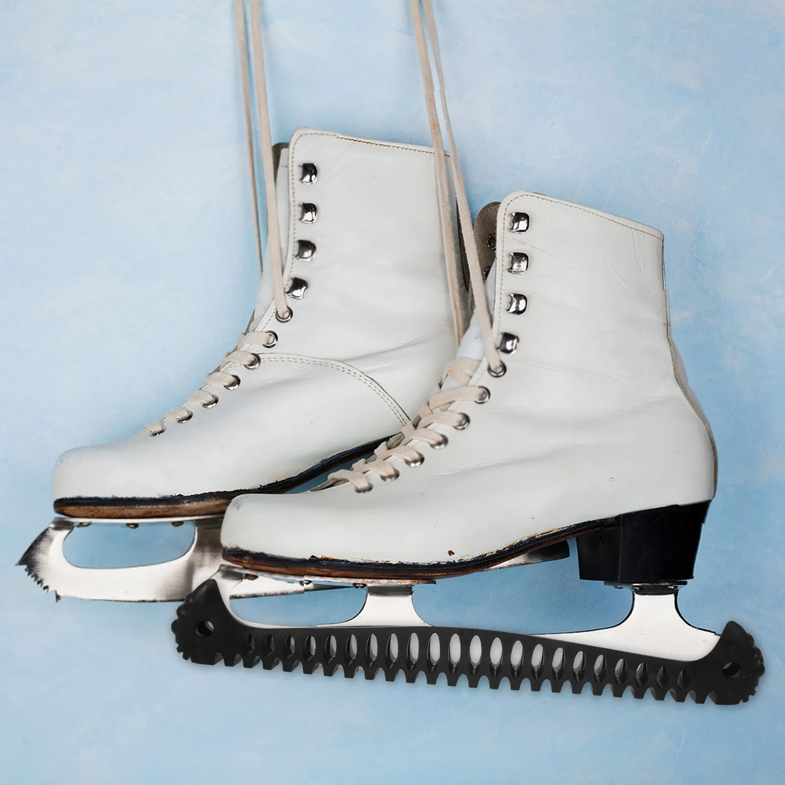 

2 шт. Защитные чехлы для лезвий коньков из эластичной ткани, черные, для фигурных и хоккейных коньков, для молодежи и взрослых