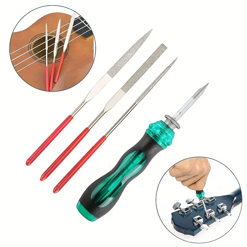1 Set of Guitar Repair Tools, New Guitar Tool Kit Set, Guitar Maintenance and Care Tools, Guitar Care Set, Instrument Care view 6