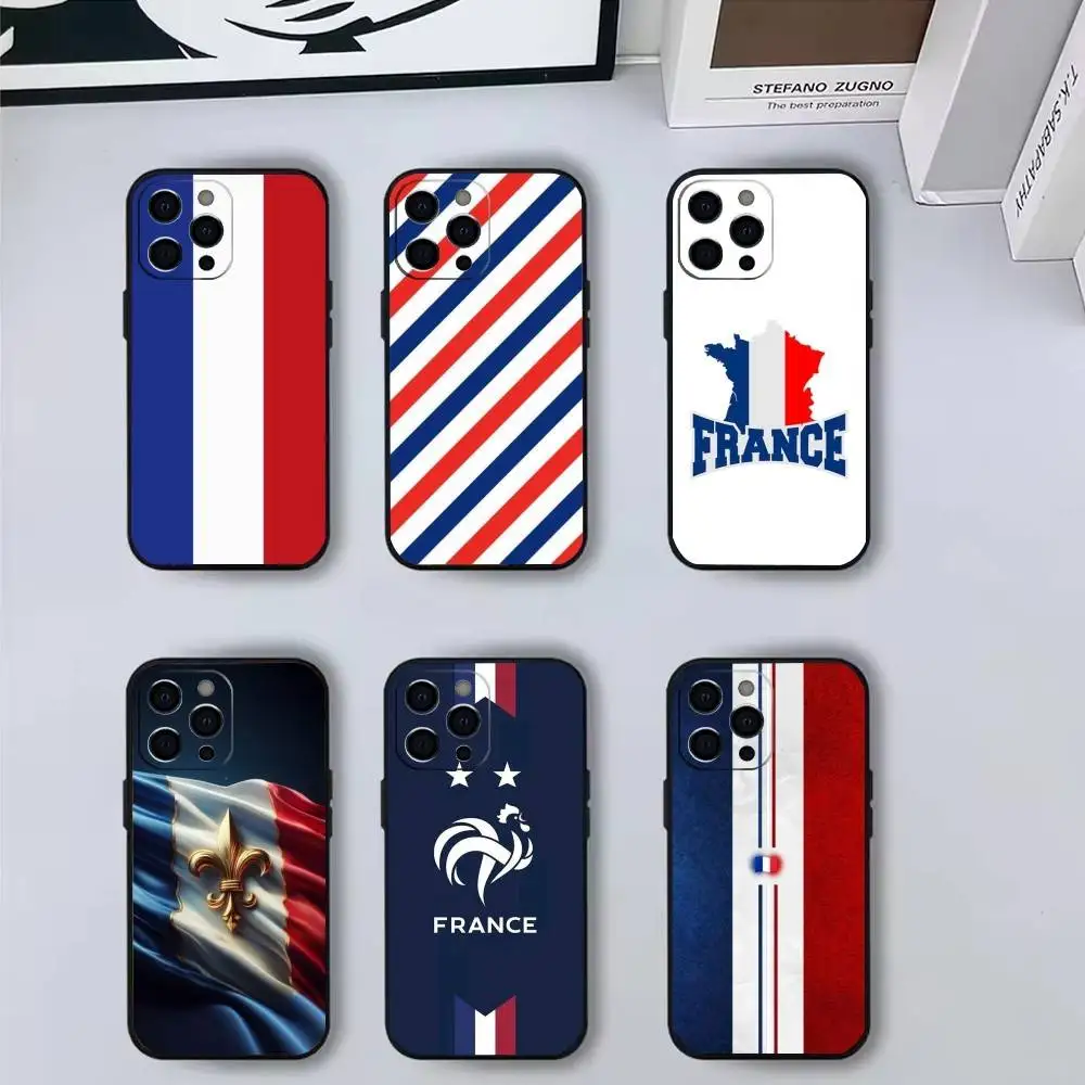 

French Flags Eiffel Tower Phone Case Silicone Soft For IPhone 17 16 15 14 13 12 11 X XR Plus Pro Max Plus