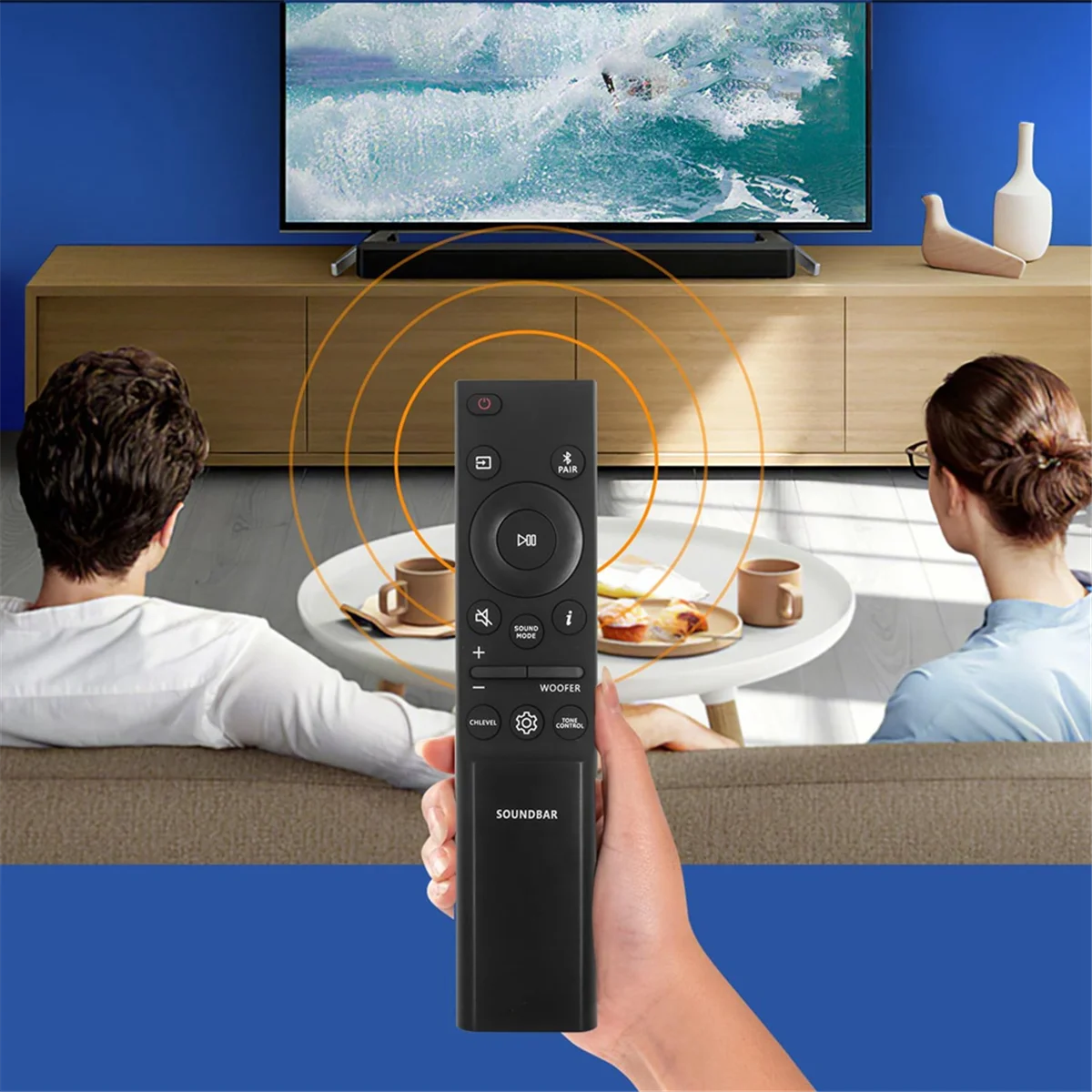 AH81-15047A Pengganti Remote Control untuk Samsung Sound Bar Speaker HW-Q990B HW-Q930B HW-Q6CB HW-Q600B HW-Q67CB DY