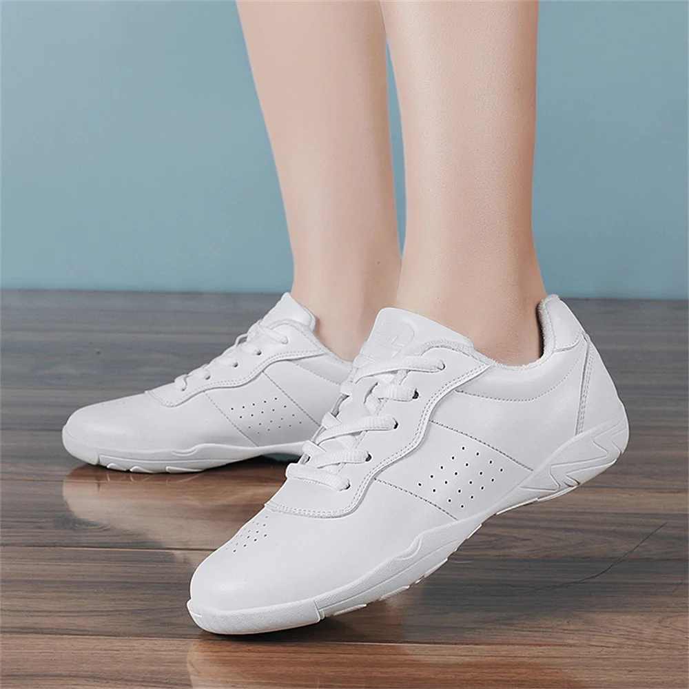 ARKKG Competitive Aerobics Shoes Women White Aerobics Sports Cheerleading Shoes Men\'s Shoes Children\'s Training Competition Shoe