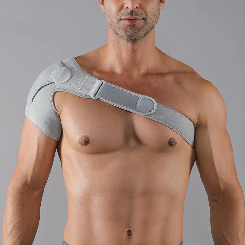 

Neoprene Shoulder Strap Support Adjustable Breathable Neoprene Back Bandage Black Grey Blue Nude Shoulder Support Brace