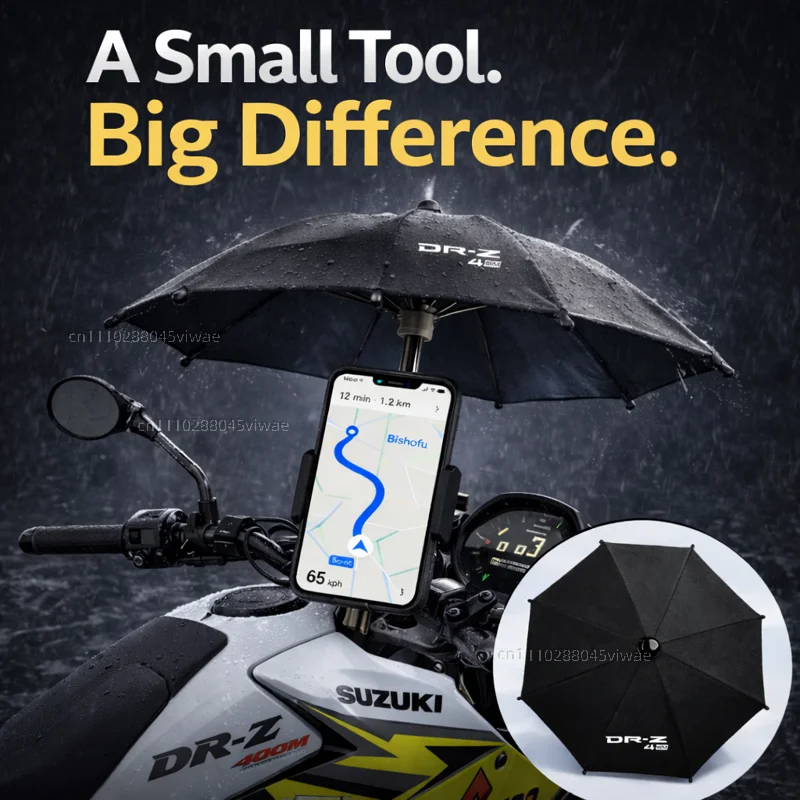

Держатель для телефона и зонта для мотоцикла Suzuki DRZ4SM, водонепроницаемый, с защитой от солнца и бликов, крепление на руль для GPS-навигатора