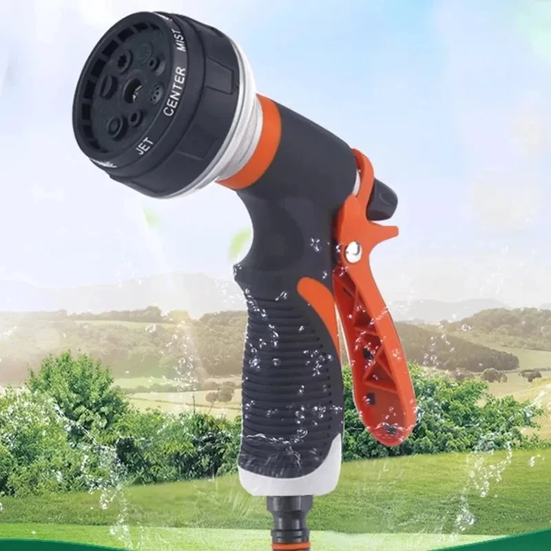 

New Functional Garden Hose Nozzle Garden Watering Car Wash Adjustable Glue Spray