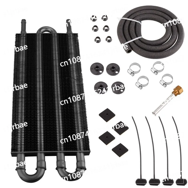 

4 Row 6 Row 8 Row Universal Aluminum Remote Transmission Oil Cooler Auto-Manual Radiator Converter Kit TOC-1001