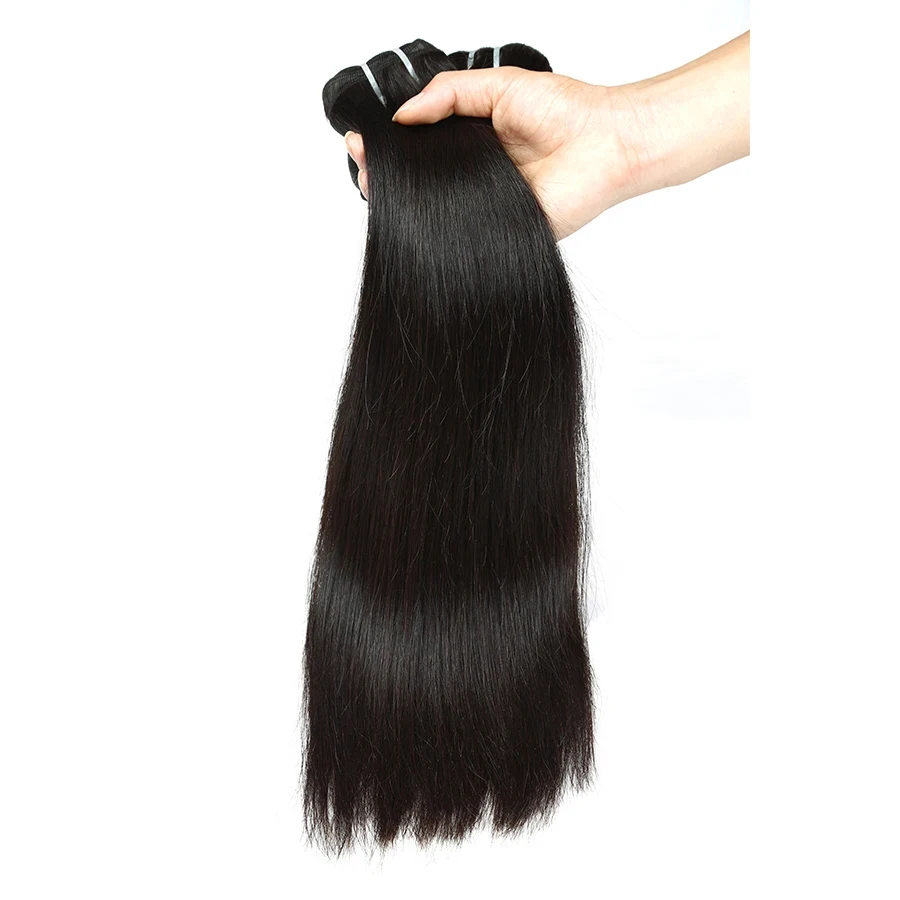 Brazilian Hair Weave Bundles Straight 100% Human Hair Extension Natural Black 10-40 Inches Remy Hair Extensions Weft