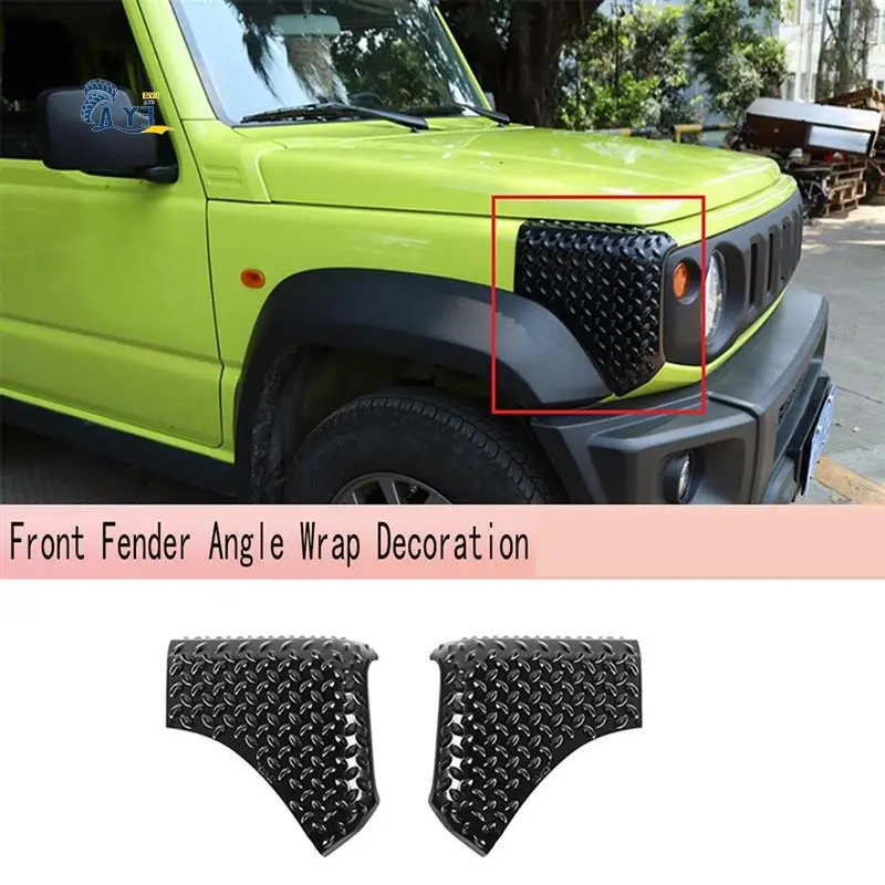 

AY03-2 PCS Car Front Fender Angle Wrap Decoration Guard Cover Parts Accessories For Suzuki Jimny 2019+