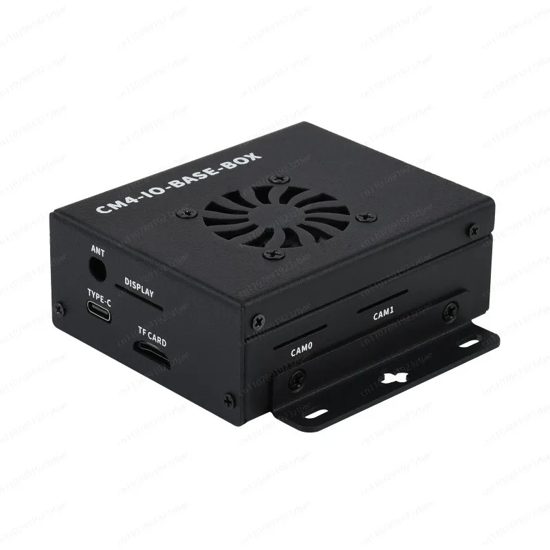 Mini-Computer Based on Raspberry Pi Compute Module 4 (NOT Included), Mini IO Board Lite Version, Metal Case with Cooling Fan