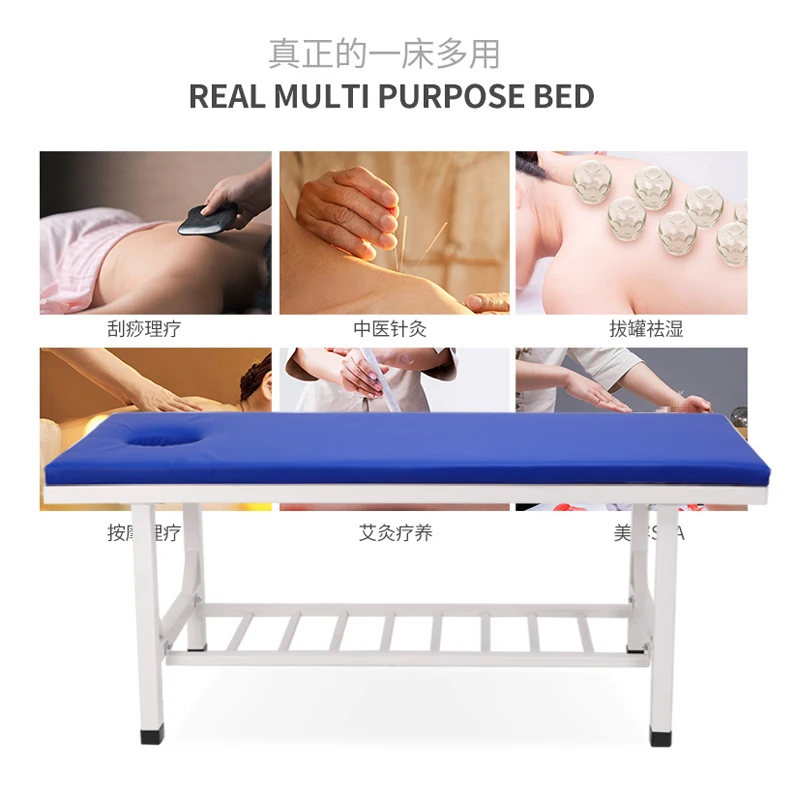 العلاج بالتدليك الطب الصيني التقليدي سرير خاص عززت العظام إعداد الظهر تدليك فحص الجمال العلاج السرير
