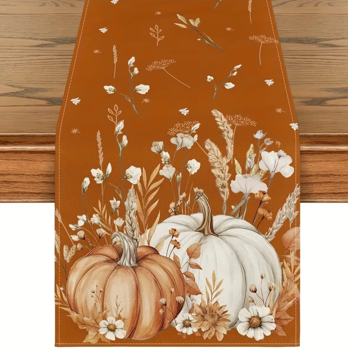 

Thanksgiving Applicable Linen Fabric Table Flag Country Home Decor Suitable for Daily Use And Parties Holiday Decor