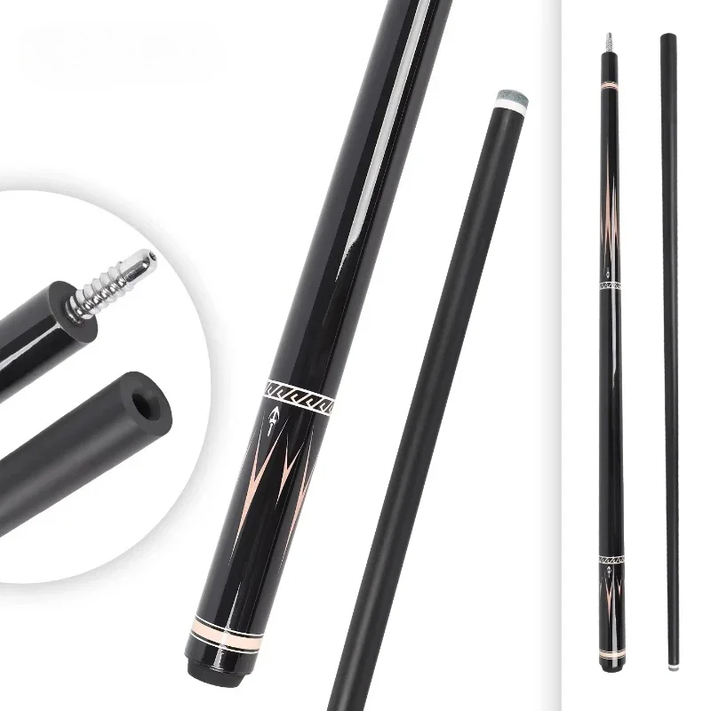 

High quality 12.5mm Pelvoe wooden snooker 1/2 split 147cm joint, smooth feel, strong impact