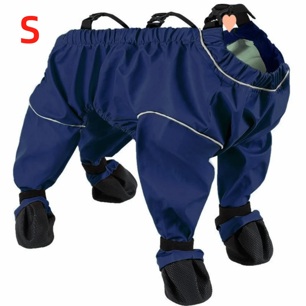

Durable Anti Dirty Dogs Pants Shoes Suit Waterproof Anti-Slip Dog Boots Breathable Dog Overalls Outdoor Use