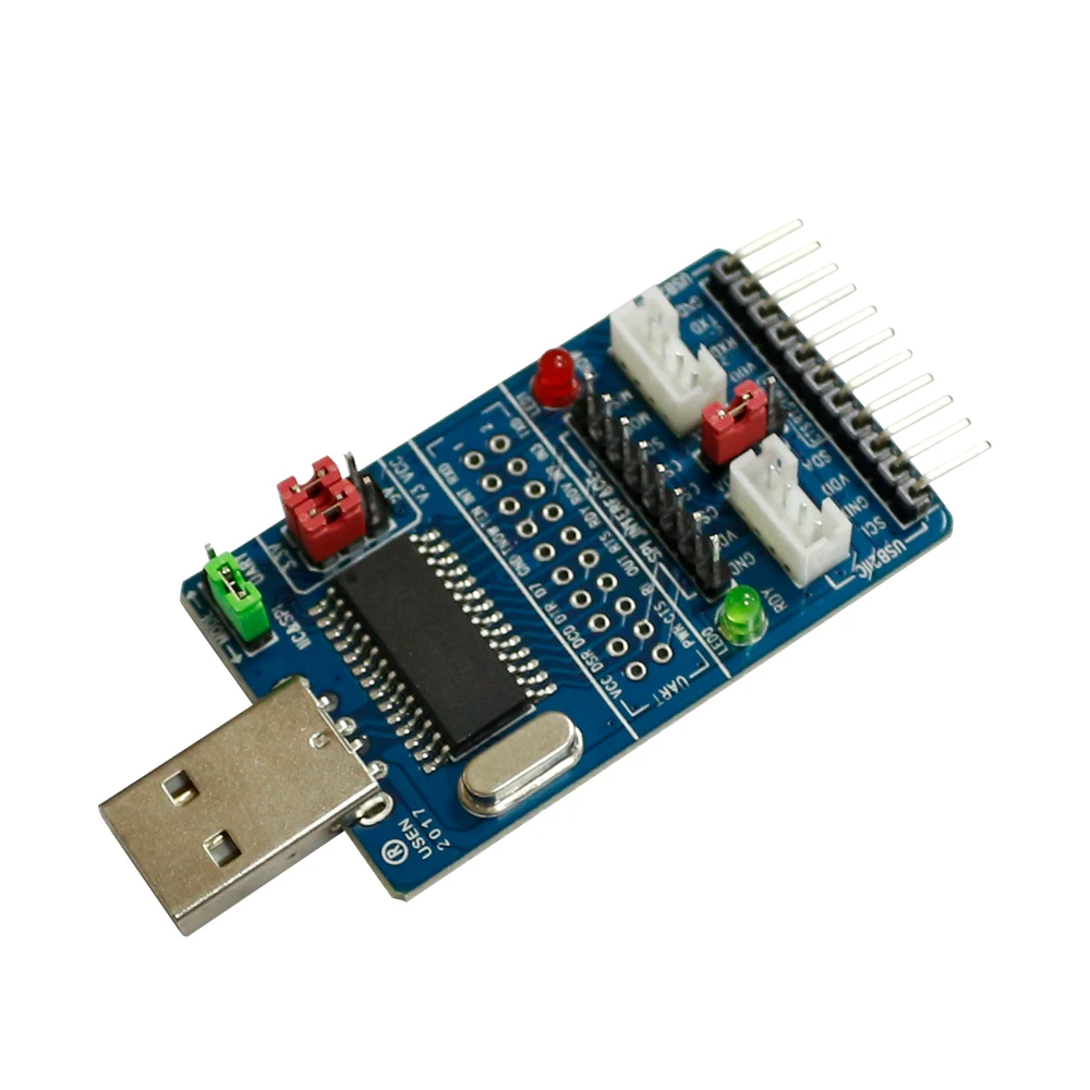 ALL IN 1 USB to SPI/I2C/IIC/UART/TTL/ISP serial Adapter