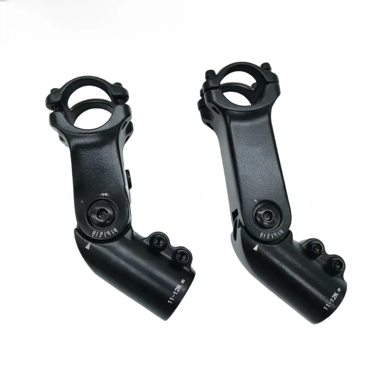 Aluminum Alloy Adjustable Bike Stem 45mm Riser 31.8*28.6mm Mountain Bike Handlebar Stem 90/110mm Length MTB City Bicycle Height