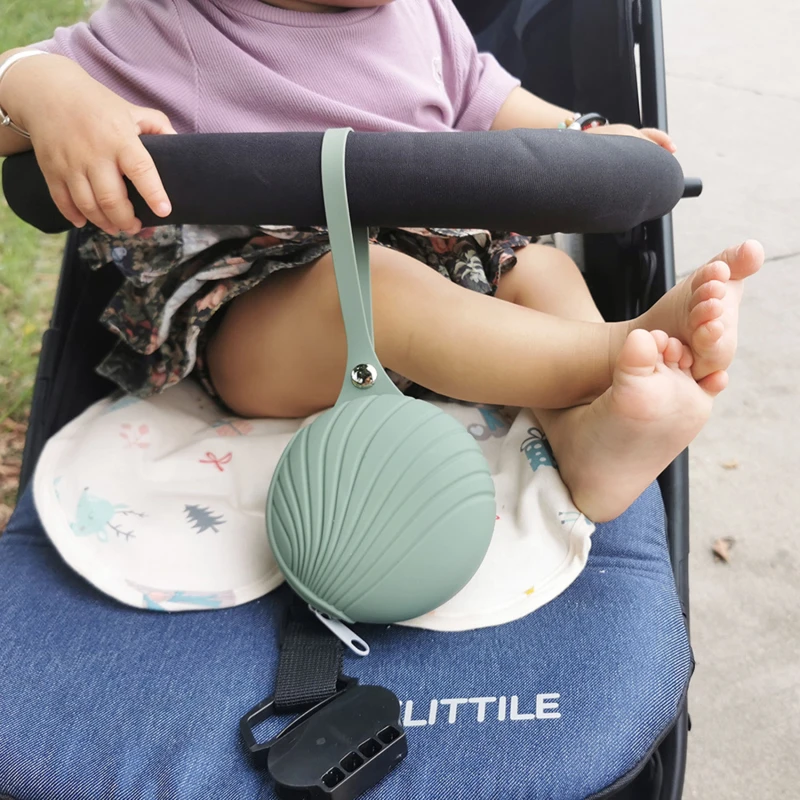 Multifunctional Pacifier Storage Box Food Grade Silicone Box Baby Infant Nursing Nipple Case Mini Coin Purse Coin Holders