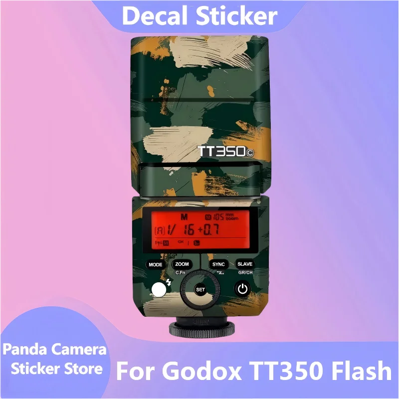 For Godox TT350C TT350N TT350S TT350F TT350O TT350P Decal Skin Vinyl Wrap Film Camera Flash Protective Sticker Coat TT350