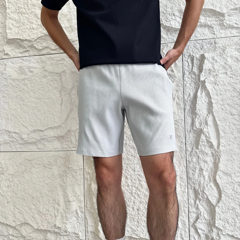 Men's Outdoor Commuter Quick Dry Breathable Shorts Summer Fashion Versatile Loose Fit Polyester Fiber Pure Color Shorts