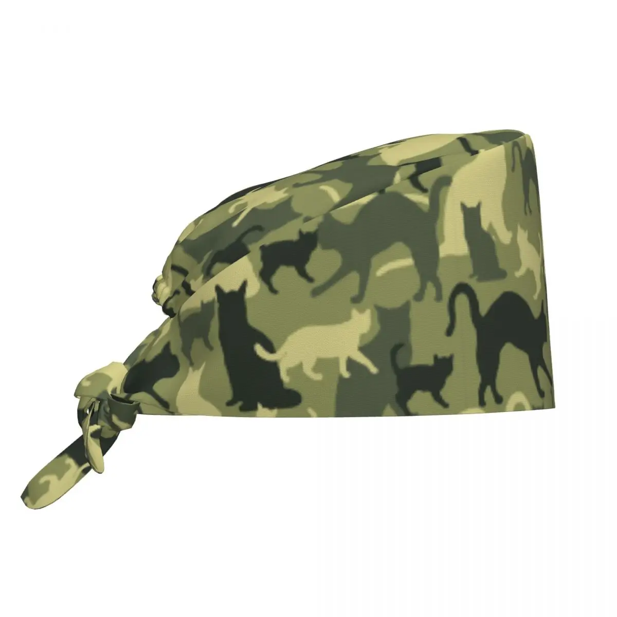 Gorros de camuflaje para gatos, gorros Retro bonitos para amantes de los animales, gorros quirúrgicos veterinarios de belleza para mascotas, gorros de trabajo Unisex para laboratorio y Doctor