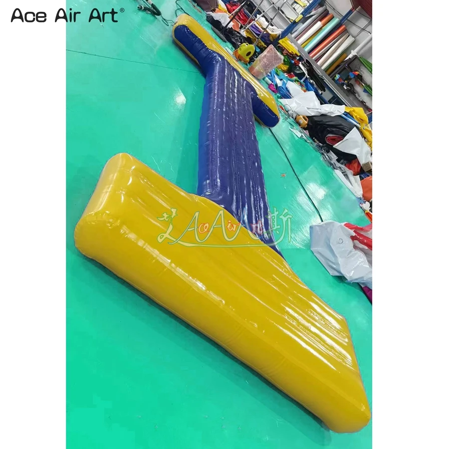 Waterproof Inflate Once Inflatable Water Amusement Slide Single-Plank Bridge For Swimming Pool Made By Ace Air Art