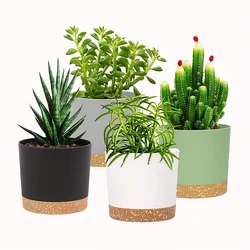 4pcs Flowerpot Removable Bottom Round Flower Pot Detachable Bottom Flower Pot Home Supplies Breathable Flower Pot