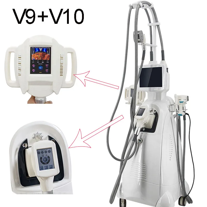 Body Contouring Cellulite Reduction V9 V10  Rollers Massager 6 In 1 Roller Vacuum Cavitation 40K Skin Tightening Machine